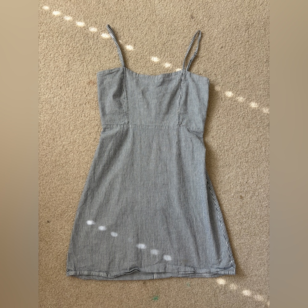 Brandy Melville Striped Blue and White Dress